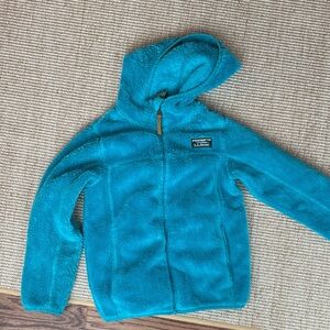Girls LLbean Sherpa zip up
